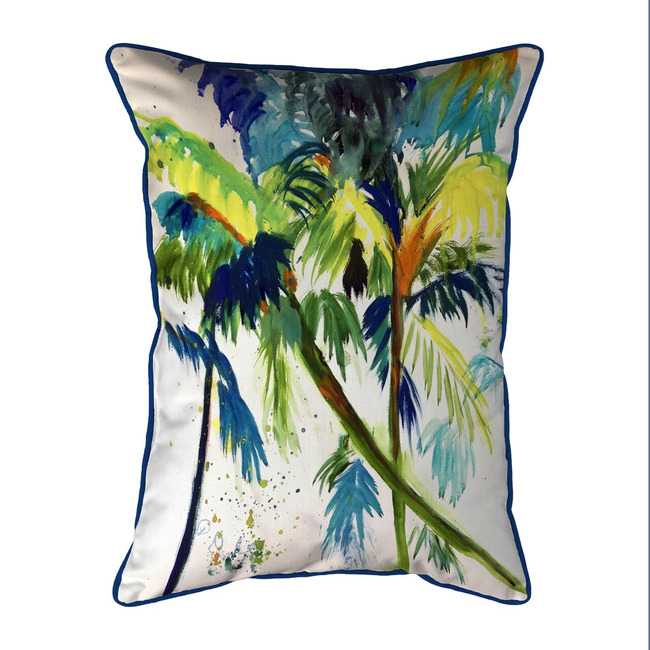 Betsy Drake Leaning Palm Extra Large Zippered Indoor/Outdoor Pillow 20x24